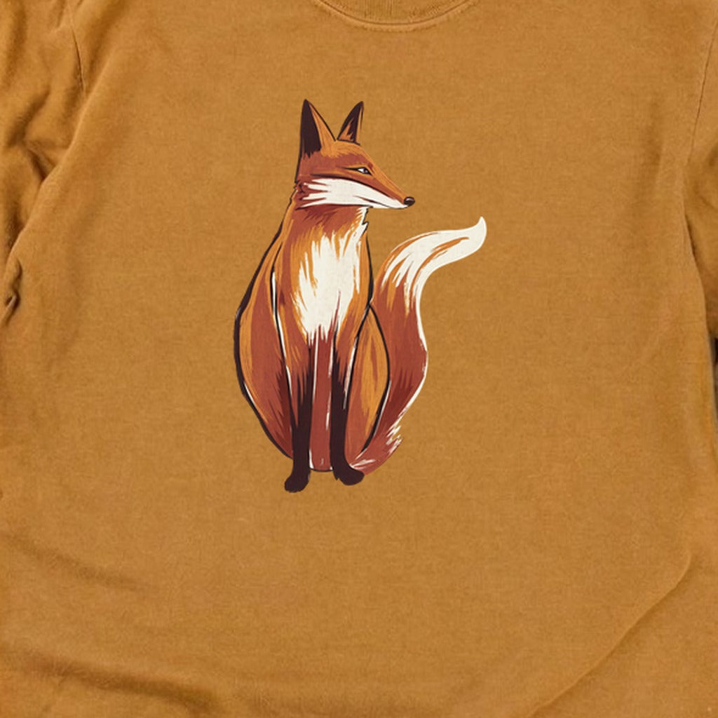 Painted Fox Cotton Long Sleeve