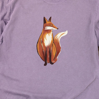Painted Fox Cotton Long Sleeve