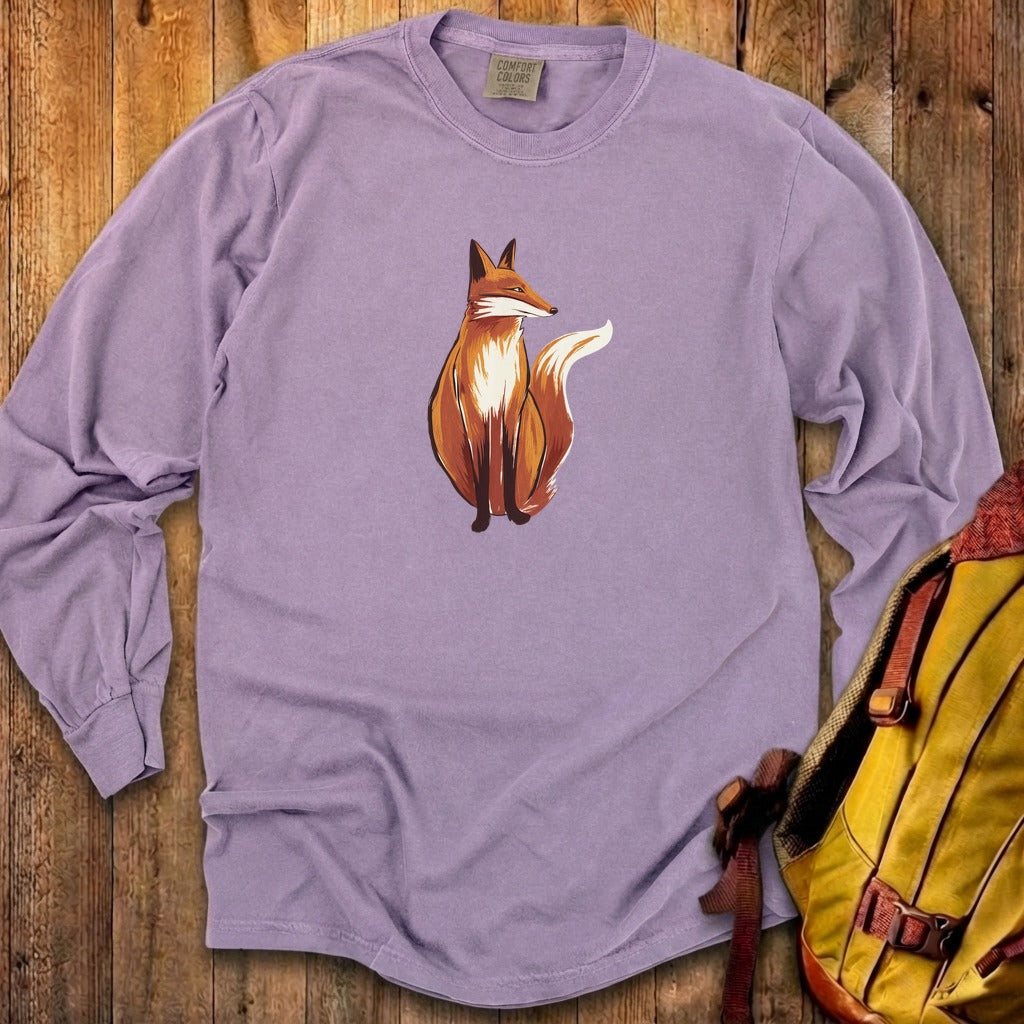 Painted Fox Cotton Long Sleeve