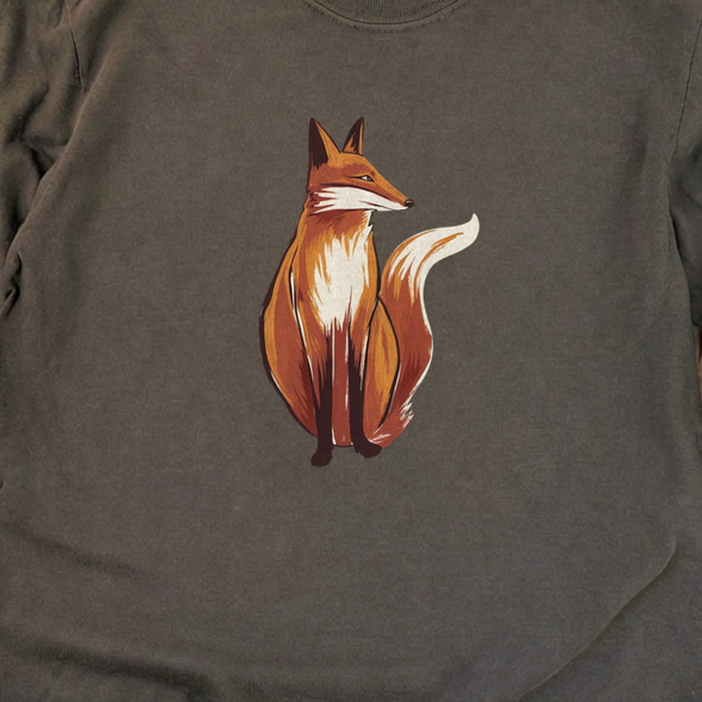 Painted Fox Cotton Long Sleeve