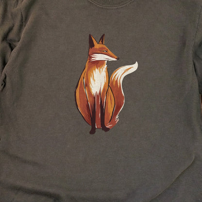Painted Fox Cotton Long Sleeve