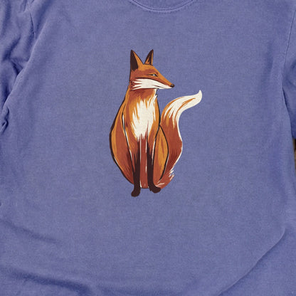 Painted Fox Cotton Long Sleeve