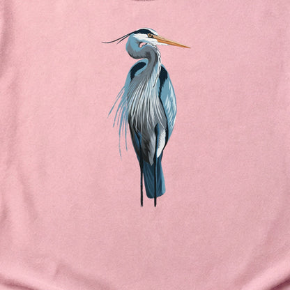 Painted Great Blue Heron Cotton T-Shirt