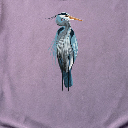 Painted Great Blue Heron Cotton T-Shirt