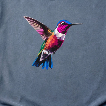 Painted Hummingbird Cotton T-Shirt