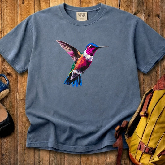 Painted Hummingbird Cotton T-Shirt