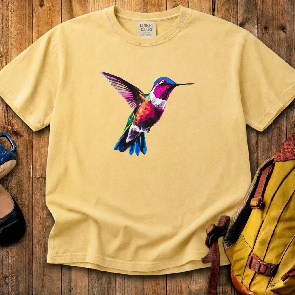 Painted Hummingbird Cotton T-Shirt
