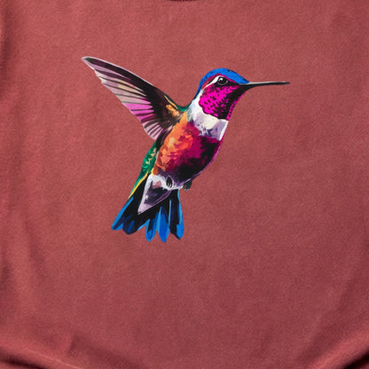Painted Hummingbird Cotton T-Shirt