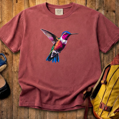 Painted Hummingbird Cotton T-Shirt