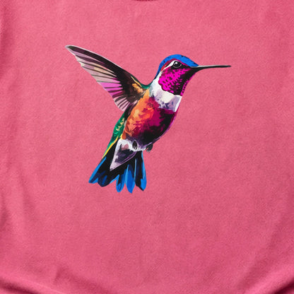 Painted Hummingbird Cotton T-Shirt