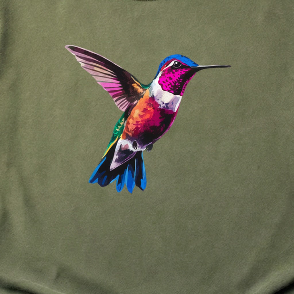 Painted Hummingbird Cotton T-Shirt