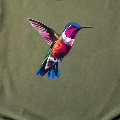 Painted Hummingbird Cotton T-Shirt