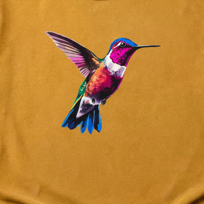 Painted Hummingbird Cotton T-Shirt