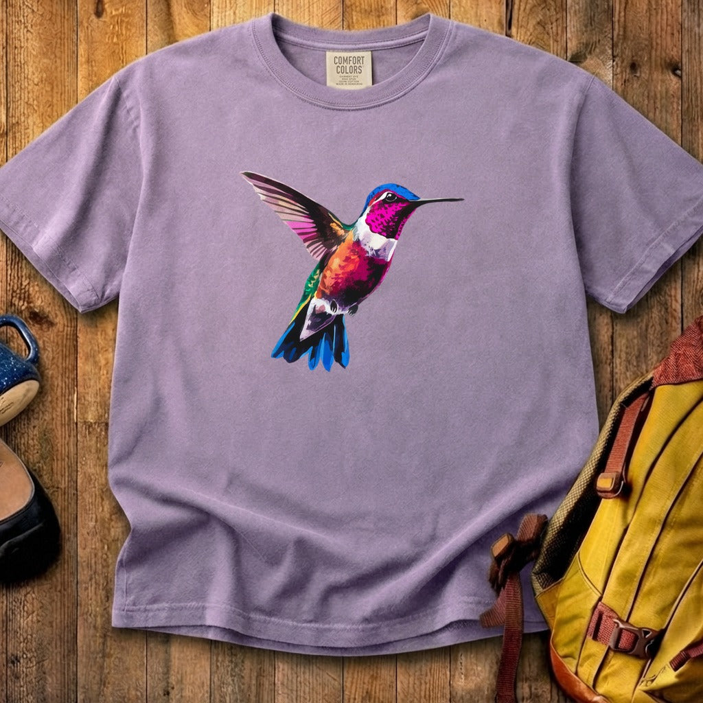 Painted Hummingbird Cotton T-Shirt