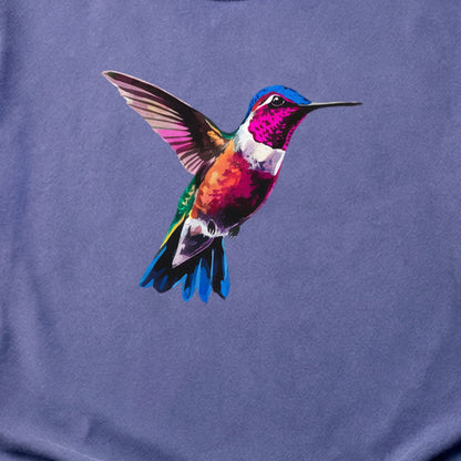 Painted Hummingbird Cotton T-Shirt