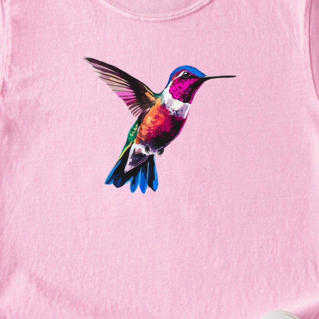 Painted Hummingbird Kids Cotton T-Shirt