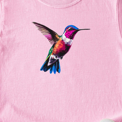 Painted Hummingbird Kids Cotton T-Shirt