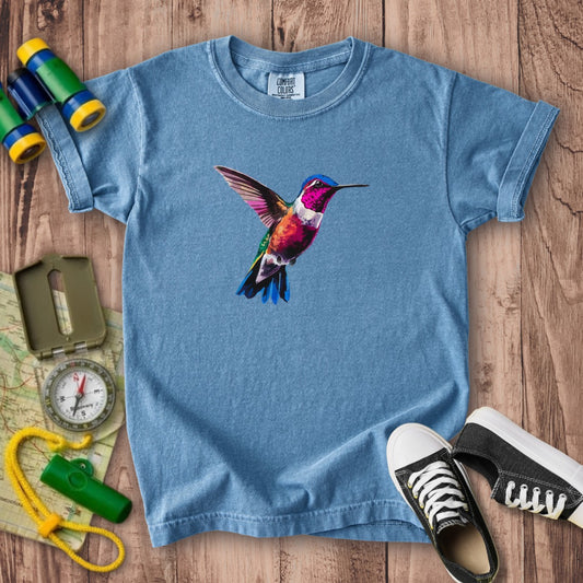 Painted Hummingbird Kids Cotton T-Shirt