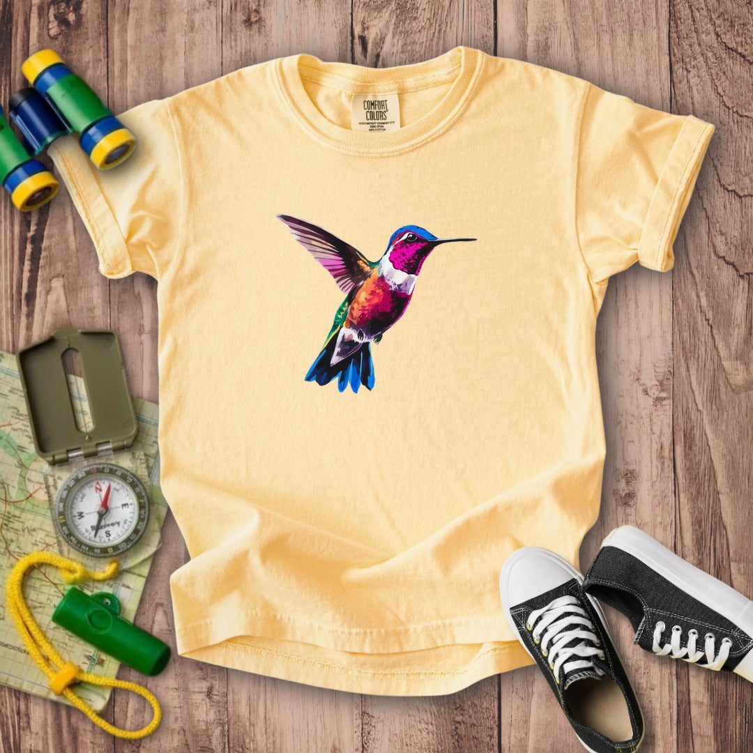 Painted Hummingbird Kids Cotton T-Shirt