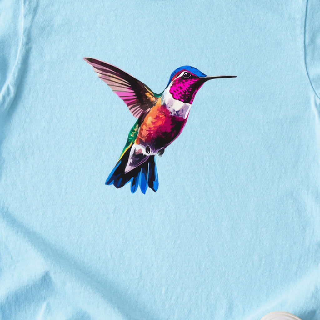 Painted Hummingbird Kids Cotton T-Shirt