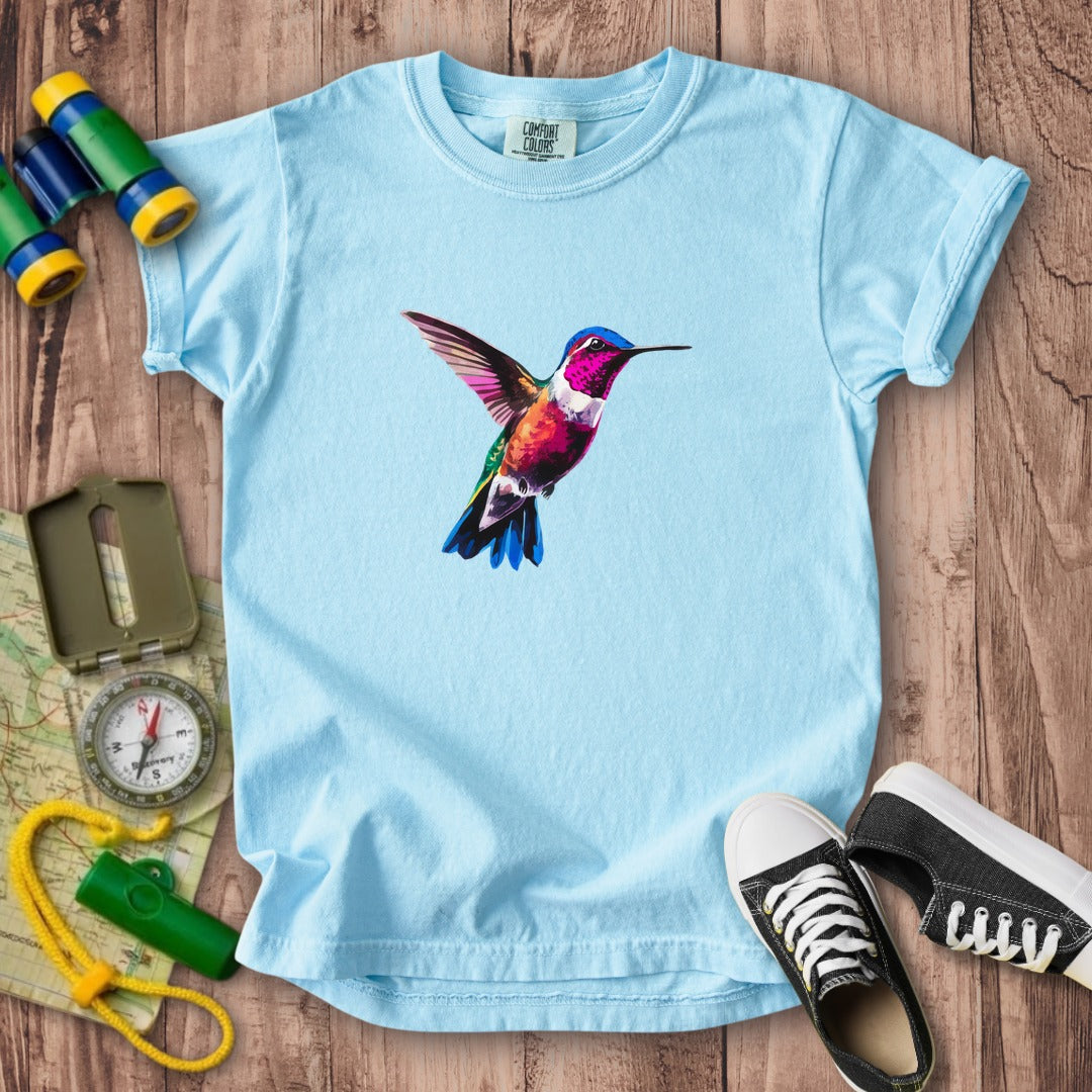 Painted Hummingbird Kids Cotton T-Shirt