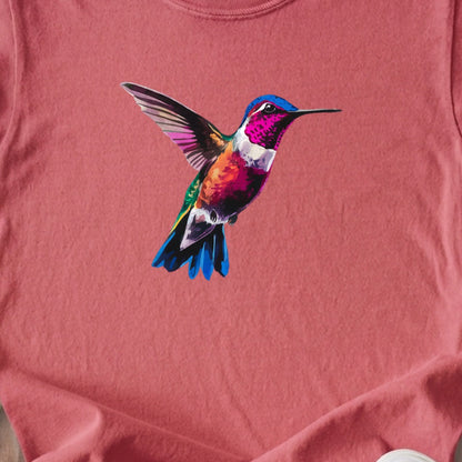 Painted Hummingbird Kids Cotton T-Shirt