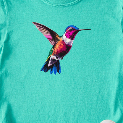 Painted Hummingbird Kids Cotton T-Shirt