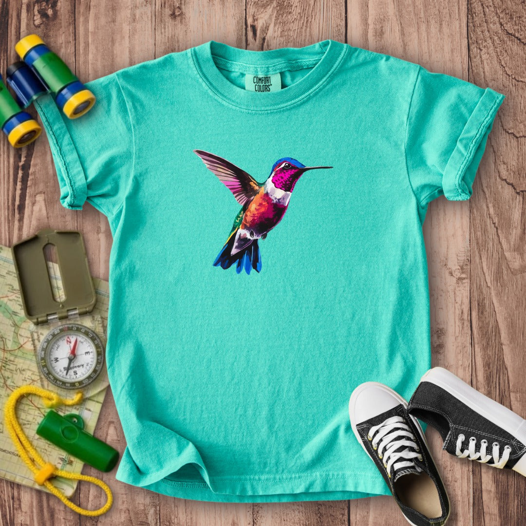 Painted Hummingbird Kids Cotton T-Shirt