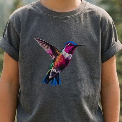 Painted Hummingbird Kids Cotton T-Shirt