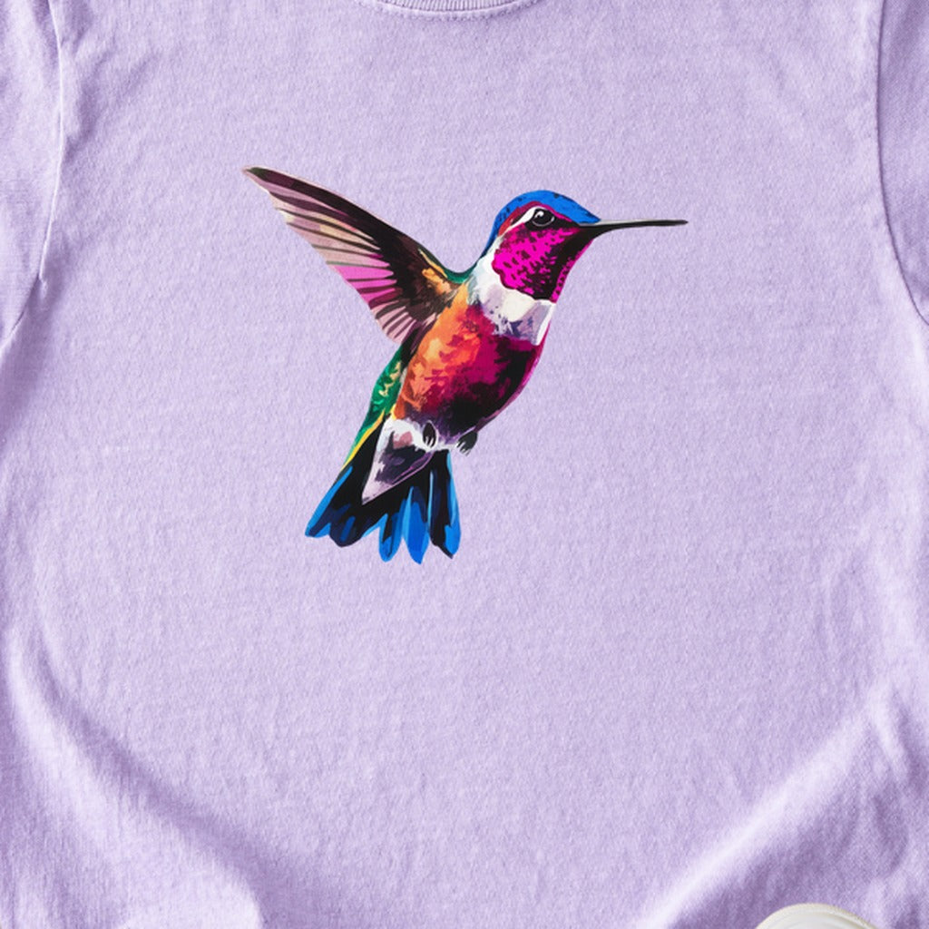 Painted Hummingbird Kids Cotton T-Shirt