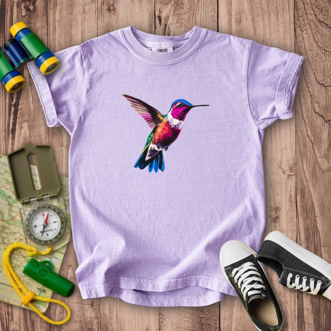 Painted Hummingbird Kids Cotton T-Shirt