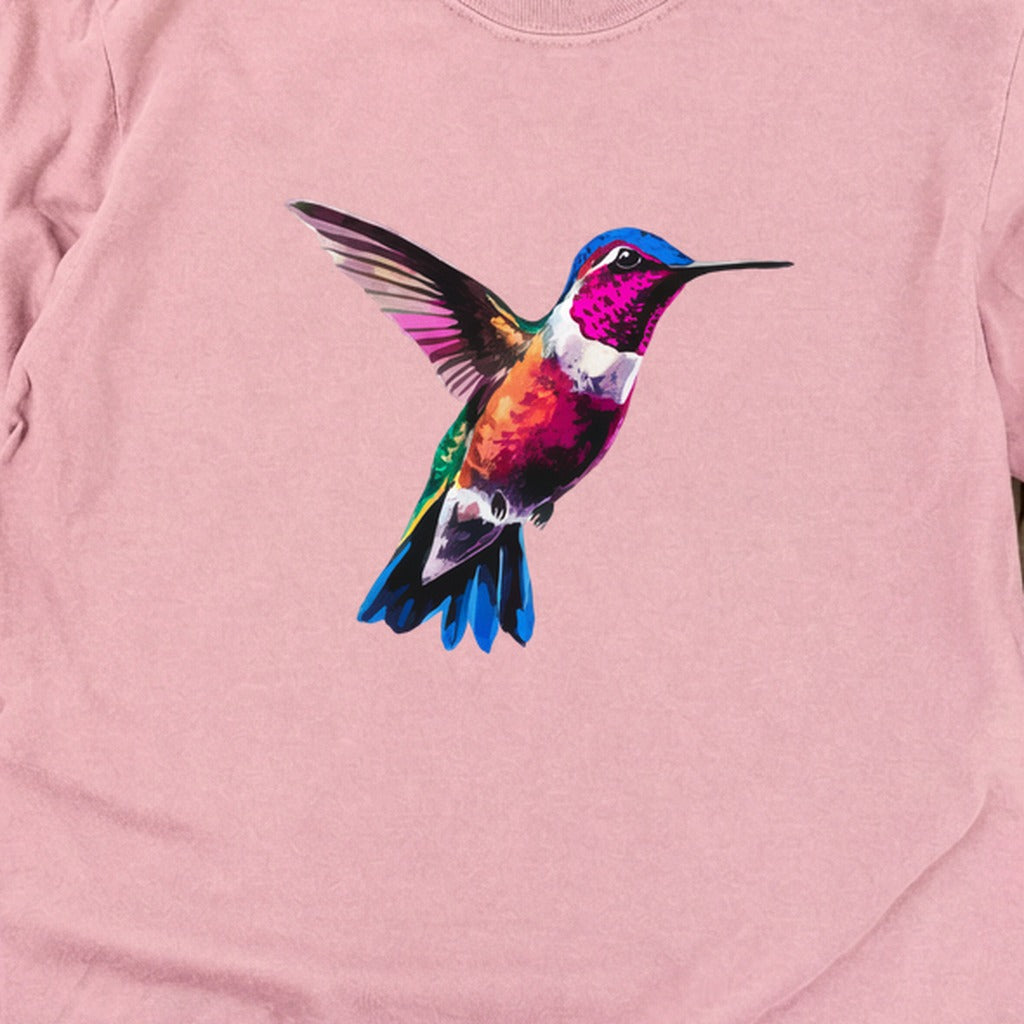 Painted Hummingbird Cotton Long Sleeve