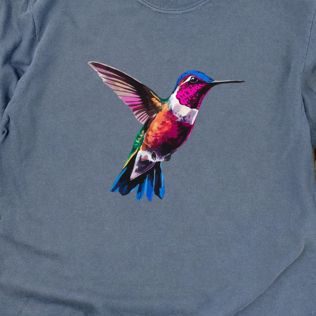Painted Hummingbird Cotton Long Sleeve