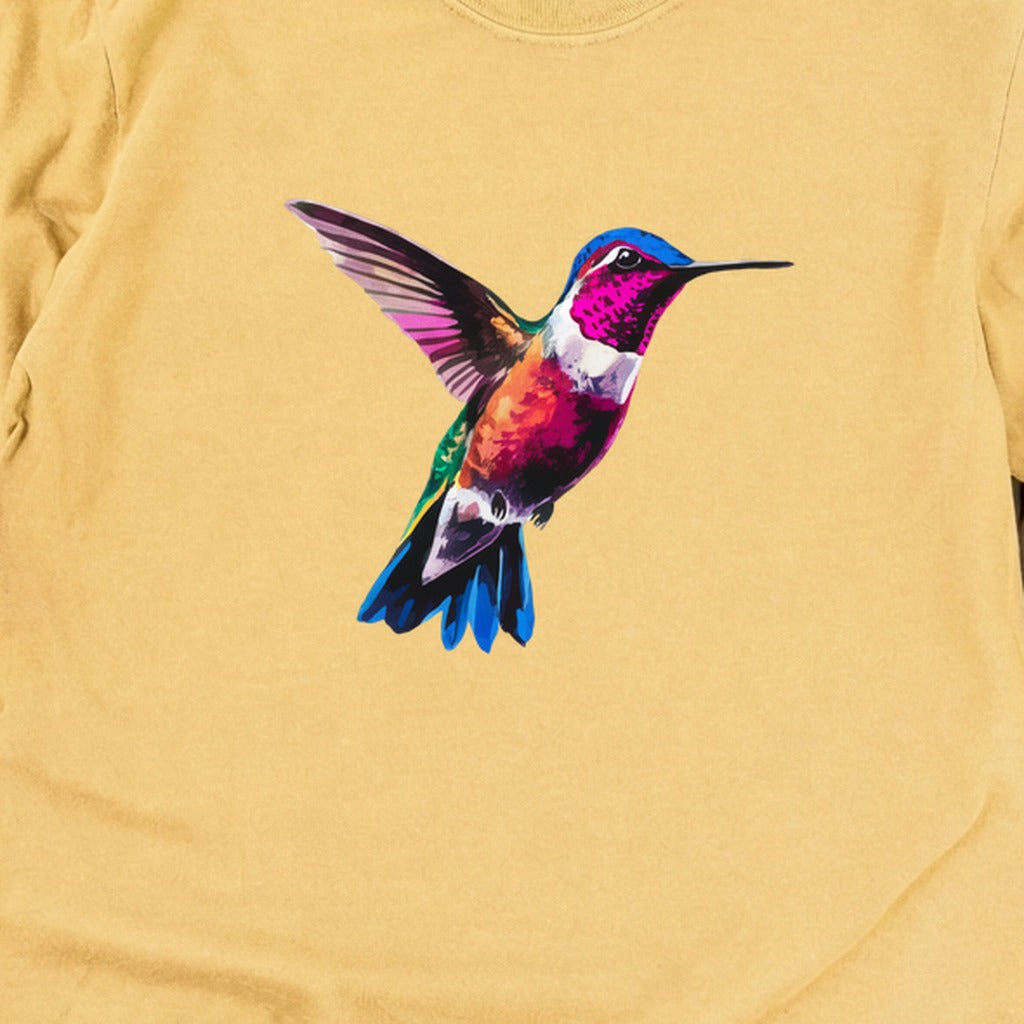 Painted Hummingbird Cotton Long Sleeve