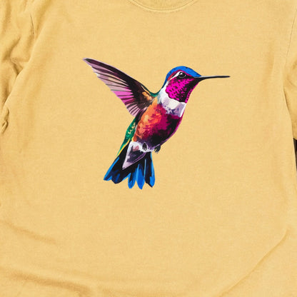 Painted Hummingbird Cotton Long Sleeve