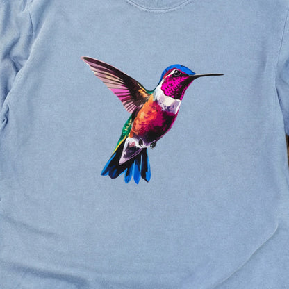 Painted Hummingbird Cotton Long Sleeve