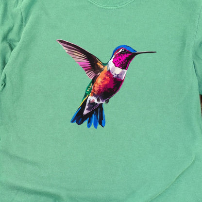 Painted Hummingbird Cotton Long Sleeve