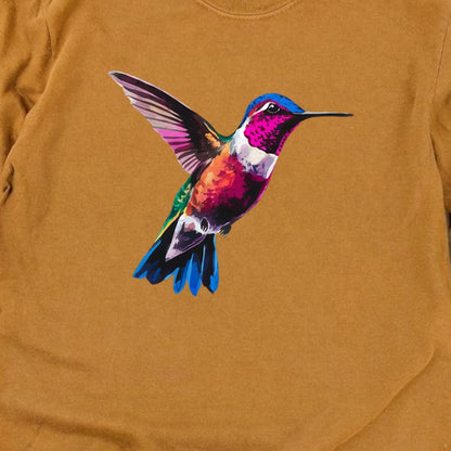 Painted Hummingbird Cotton Long Sleeve