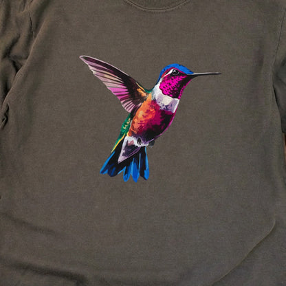 Painted Hummingbird Cotton Long Sleeve