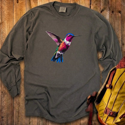 Painted Hummingbird Cotton Long Sleeve