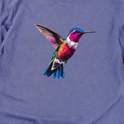 Painted Hummingbird Cotton Long Sleeve