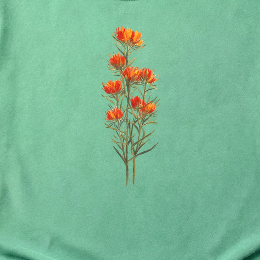 Painted Indian Paintbrush Cotton T-Shirt
