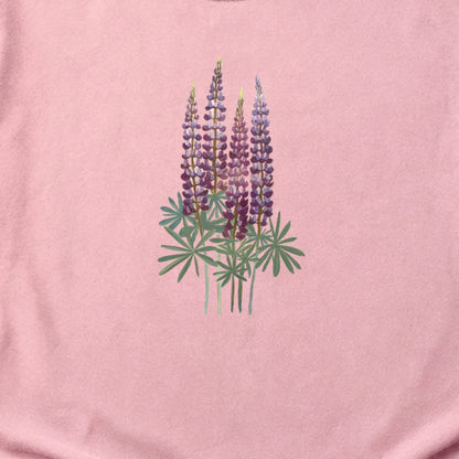 Painted Lupine Cotton T-Shirt