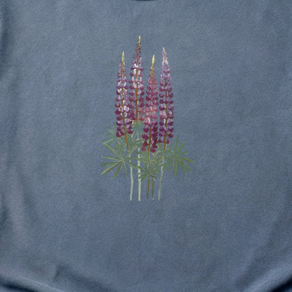 Painted Lupine Cotton T-Shirt