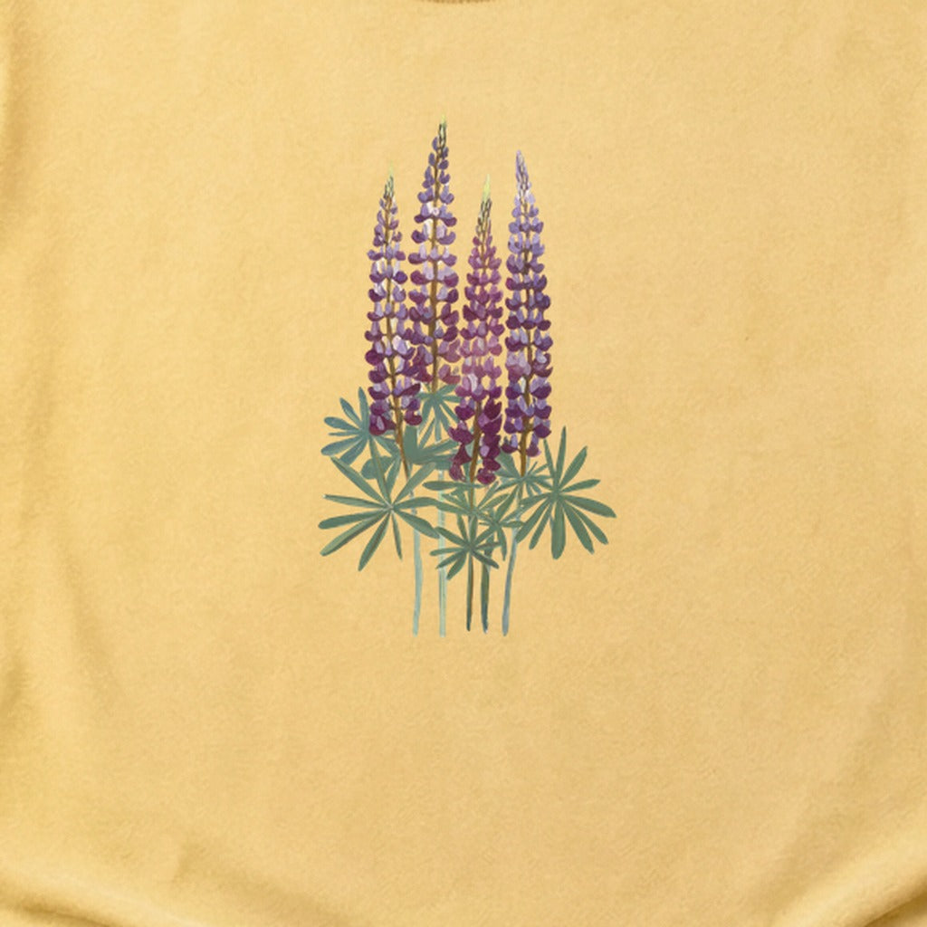 Painted Lupine Cotton T-Shirt