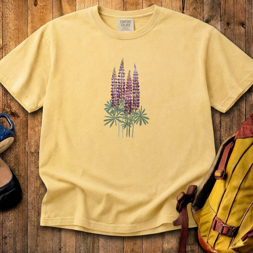 Painted Lupine Cotton T-Shirt
