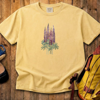 Painted Lupine Cotton T-Shirt