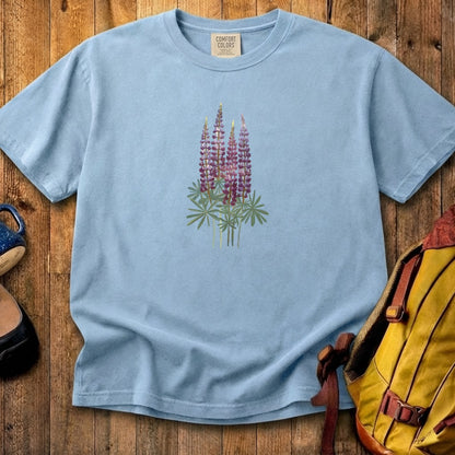 Painted Lupine Cotton T-Shirt