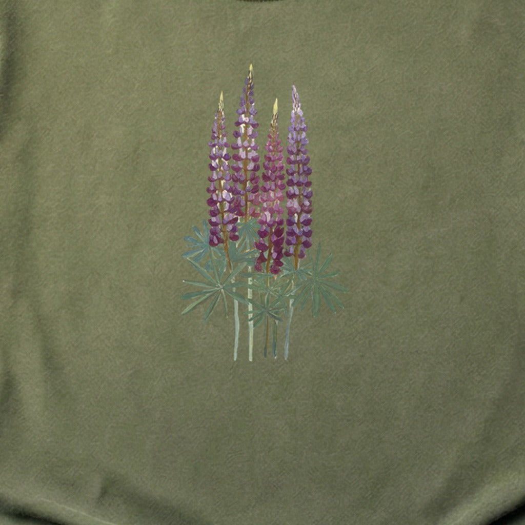 Painted Lupine Cotton T-Shirt