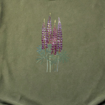 Painted Lupine Cotton T-Shirt